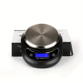High Precision Household Food Food Electronic Baking Kitchen Scale Precision Explosion Portable Coffee Scale (Option: Black1)