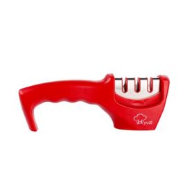 Sharpening Kitchen Tool Diamond Tungsten Steel Sharpening Stone (Option: Red)