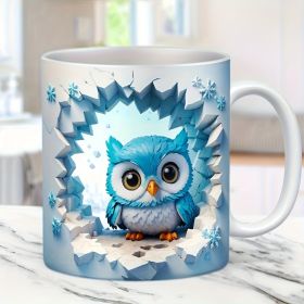 Ceramic Coffee Cup (Option: White Cup Owl2)