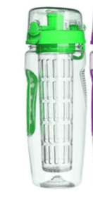 32Oz Fruit Infusing Infuser Water Bottle Water Fruit Bottle BPA Free Plastic Sport Fruit Infuser Water Bottles With Infuser Juice Shaker Drink Bo (Option: Style A)