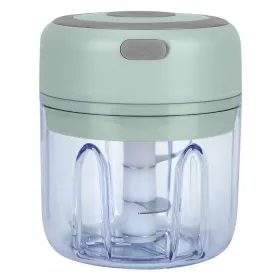Mini Electric Garlic Chopper Ginger Chopper With 8.45OZ Capacity Cordless Garlic Mincer Food Chopper (Option: green)