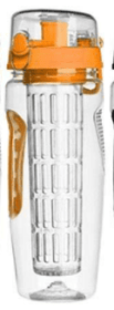 32Oz Fruit Infusing Infuser Water Bottle Water Fruit Bottle BPA Free Plastic Sport Fruit Infuser Water Bottles With Infuser Juice Shaker Drink Bo (Option: Style B)