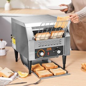 Commercial Conveyor Toaster, 300 Slices/Hour Conveyor Belt Toaster, Heavy Duty Stainless Steel Commercial Toaster Oven, Electric  Restaurant Comm (Option: Natural)